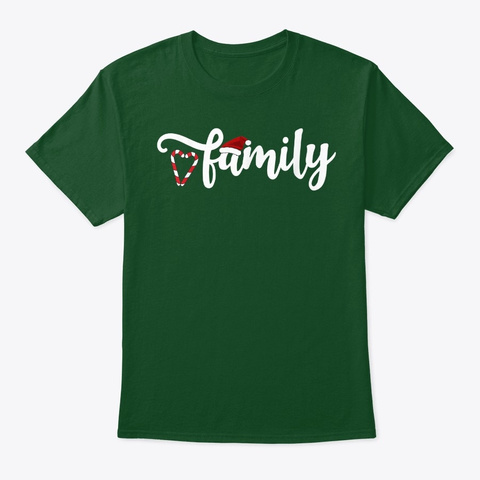 Cute Family Christmas 2020 T Shirt Deep Forest T-Shirt Front
