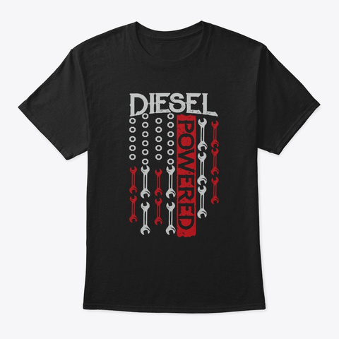 American Flag Wrench Diesel Powered Unisex Tshirt