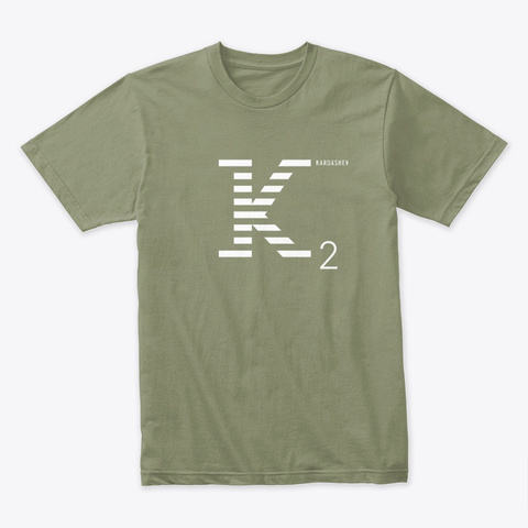Kardashev 2 / From The 2020 Cx.Report Light Olive T-Shirt Front