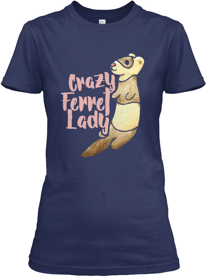Crazy Ferret Lady Unisex Tshirt