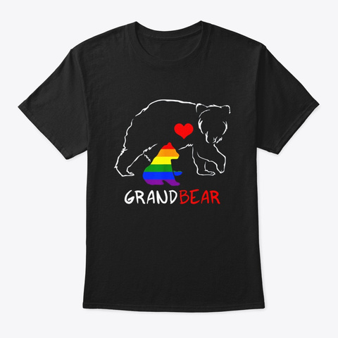 Lgbt Grand Bear Shirts Lgbt Grandbear Black T-Shirt Front