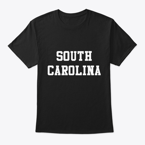 South Carolina Black T-Shirt Front