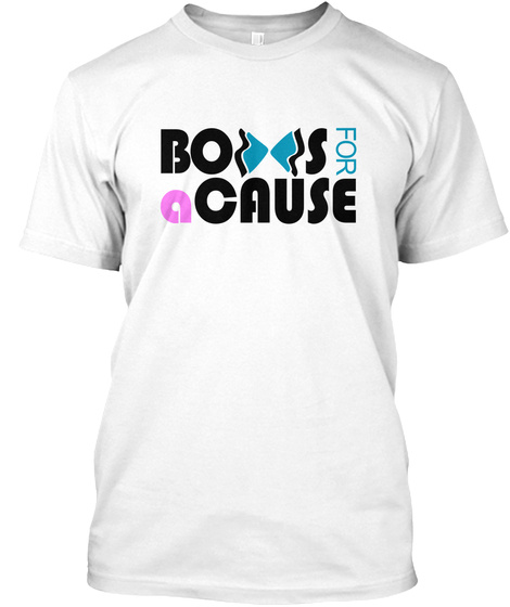 Bows For A Cause  White T-Shirt Front