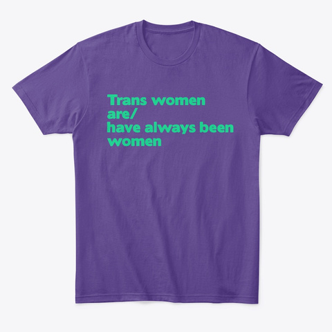 Trans Women Are Women Purple T-Shirt Front