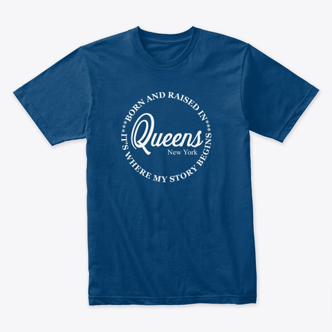 Queens  Lover T Shirt   Cool Blue T-Shirt Front