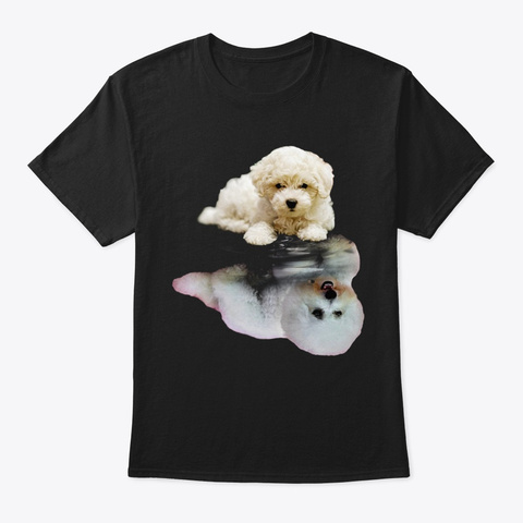 Bichon Frise Be Yourself Black T-Shirt Front