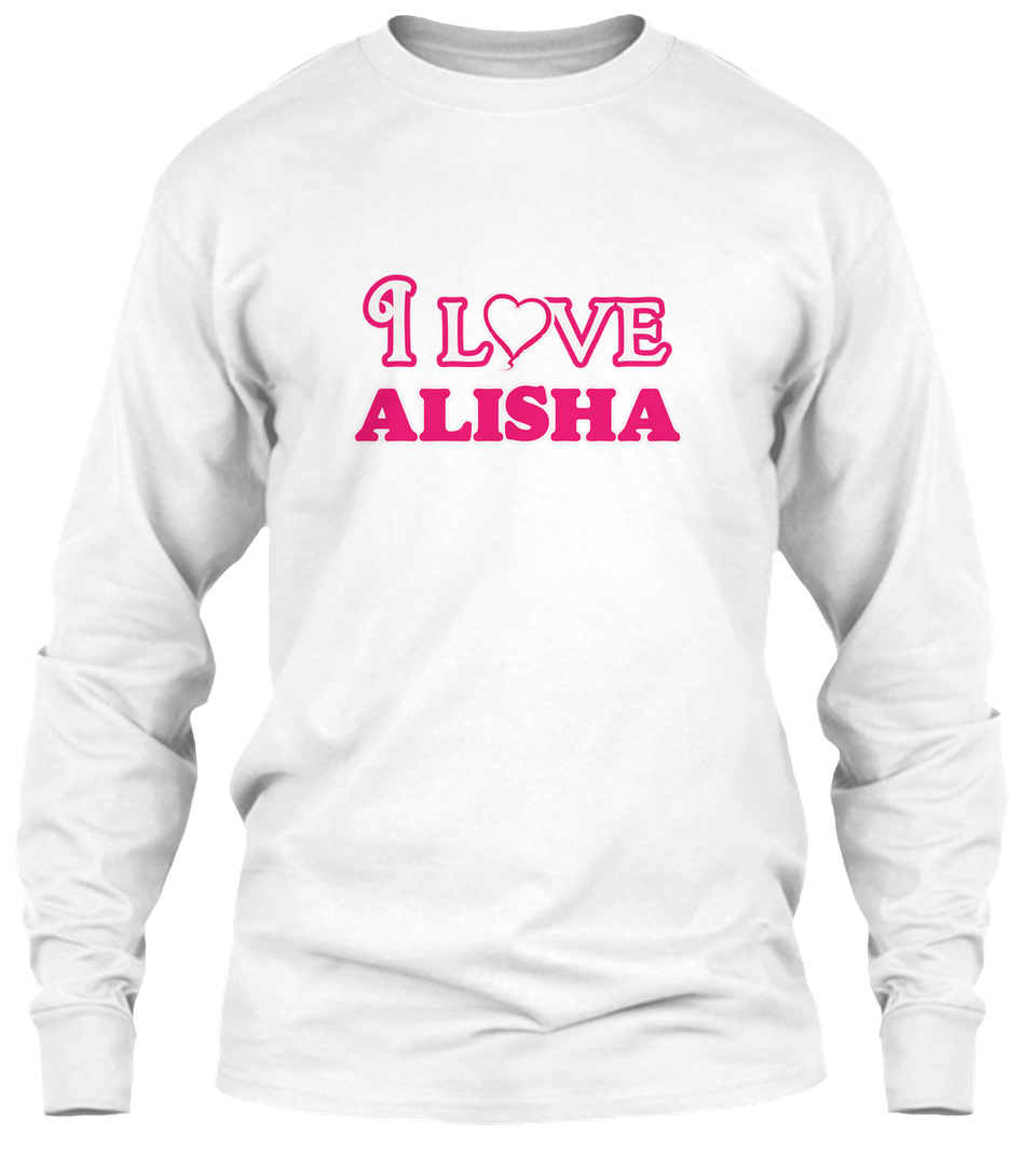Kinacle I Love Alisha Personalized Baby/Toddler T-Shirt