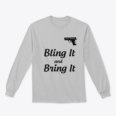 Bling It And Bring It Sport Grey T-Shirt Front
