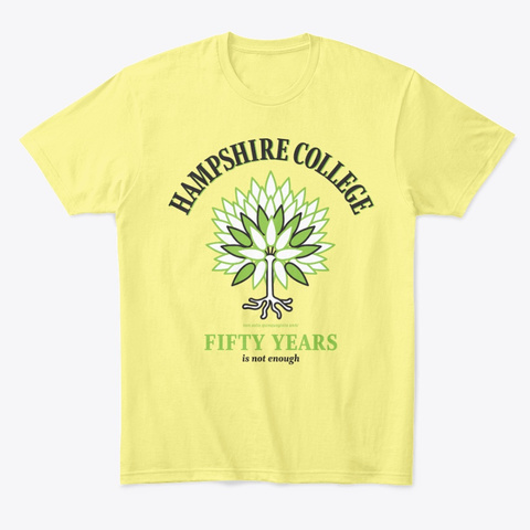 Hampshire: Fifty Years Is Not Enough Lemon Yellow  T-Shirt Front