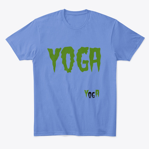 Yoga Heathered Royal  T-Shirt Front
