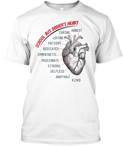 School Bus Driver Heart Shirt Unisex Tshirt