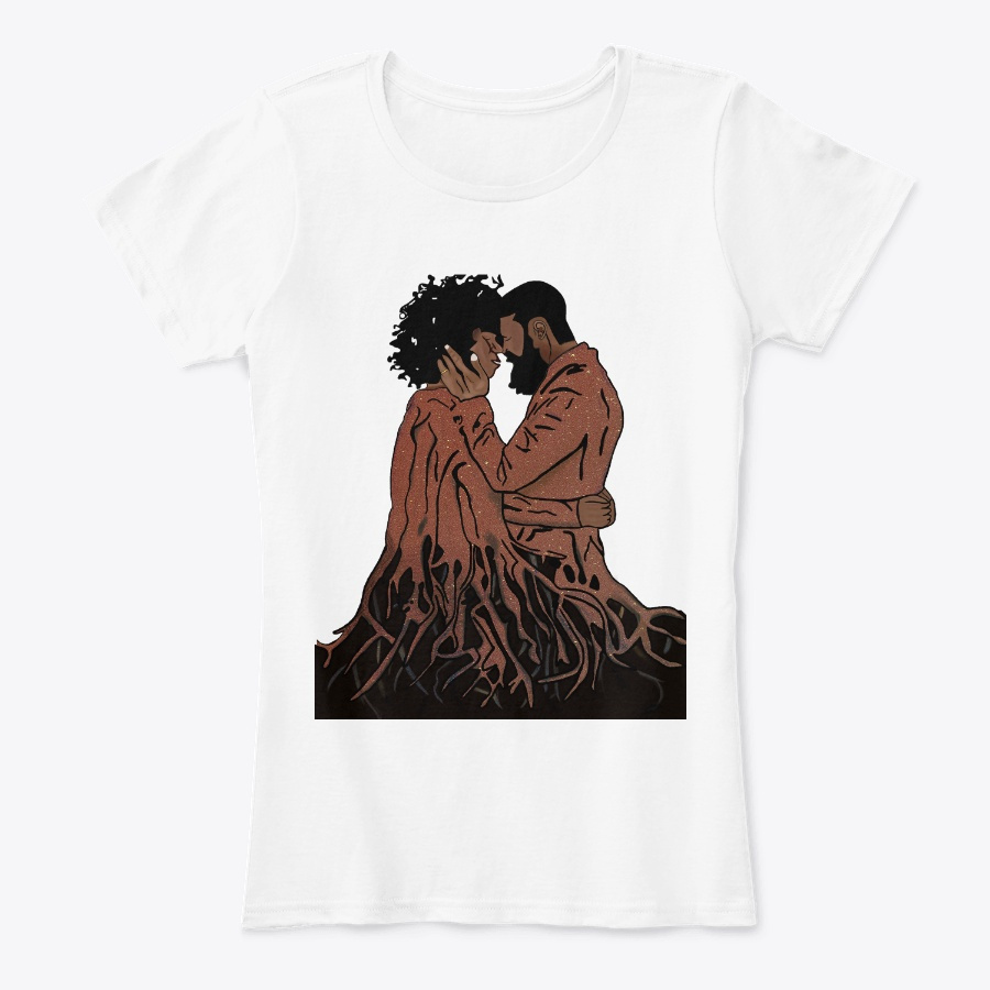 Naptural Black Couple Roots Art Apparel Unisex Tshirt