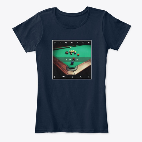 Pov Pool: Upgrade Your Sweat New Navy T-Shirt Front