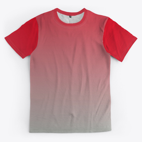 Red Abstract Color Gradient Minimal Art Standard T-Shirt Front