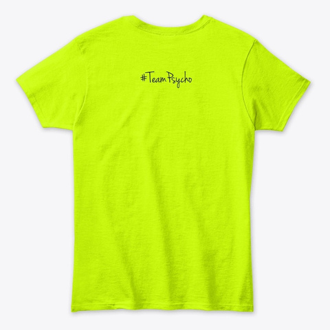 Save The Fupa Safety Green T-Shirt Back