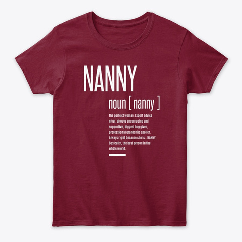 Nanny Definition Grandma Mothers Day