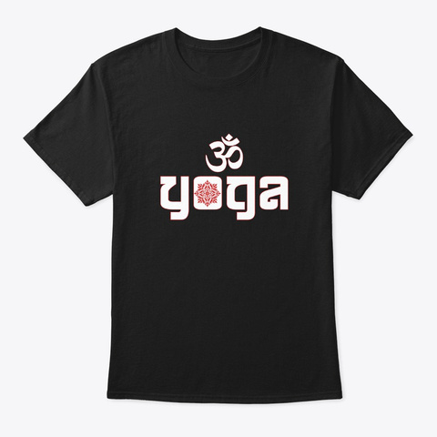 Yoga Meditation Zen Yoga Namaste Chill O Black T-Shirt Front