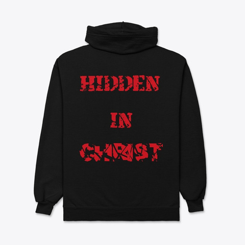 Hidden In Christ.2  Black T-Shirt Back