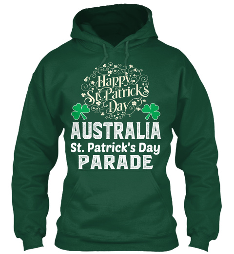 St. Patrick's Day 2017  Australia Shirt Bottle Green T-Shirt Front