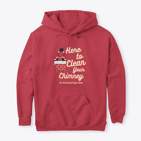Clean Your Chimney Cardinal Red T-Shirt Front