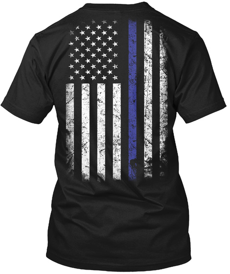 Police Lives Matter  Black T-Shirt Back