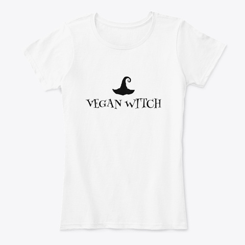 The Vegan Witch 🌙 White T-Shirt Front
