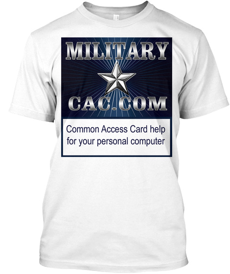 Military Cac White T-Shirt Front