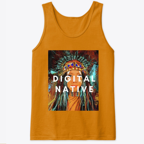 Digital Native (Her) Orange T-Shirt Front