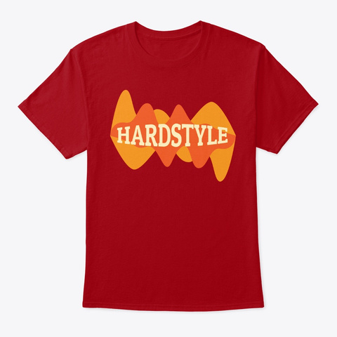 Hardstyle Equalizer | Electro Techno Deep Red T-Shirt Front
