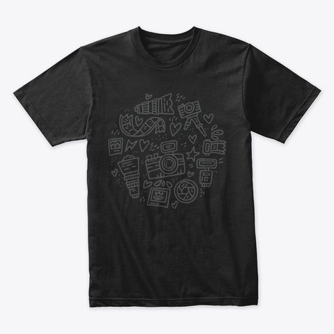 Camiseta / Sudadera, Universo Fotografía Black T-Shirt Front
