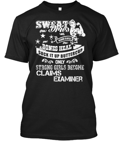 Claims Examiner Black T-Shirt Front