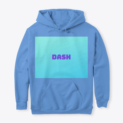 Dash. Carolina Blue T-Shirt Front