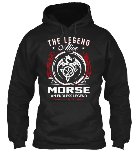 The Legend Alive Morse An Endless Legend Black T-Shirt Front