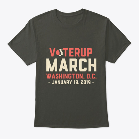 Vote Washington Womens Wave Tshirt Smoke Gray T-Shirt Front