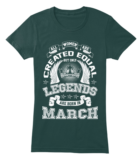 Legends Are Born In March Women's Tshirt