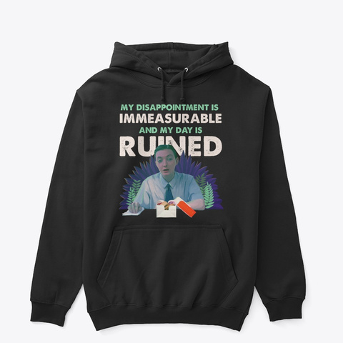 My Disappointment Is Immeasurable Meme Black Camiseta Front