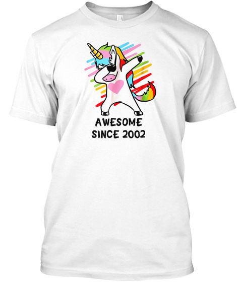 Dabbing Unicorn Shirt Awesome Since 2002