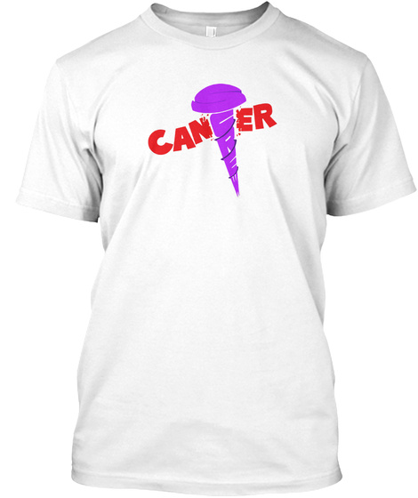 Screw Cancer  White T-Shirt Front