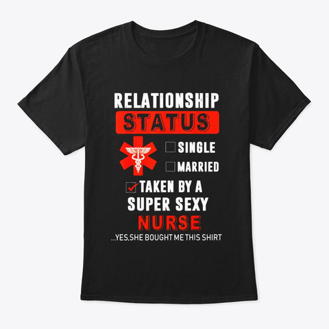 Mens Relationship Status Single Married Black T-Shirt Front