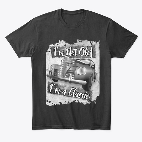 Classic Car T Shirt  Black T-Shirt Front