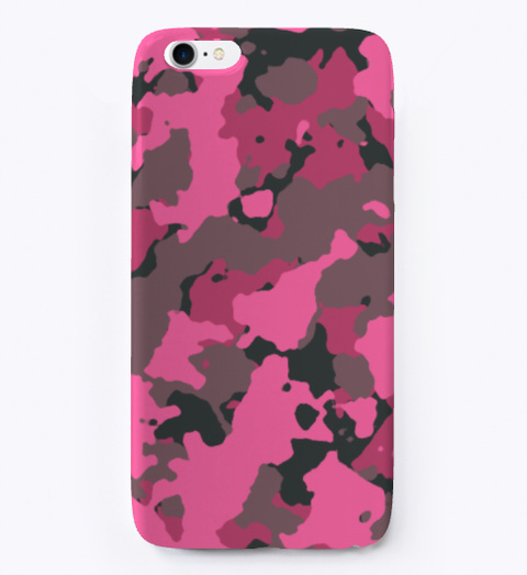 Pink Camo I Phone Case Standard Kaos Front
