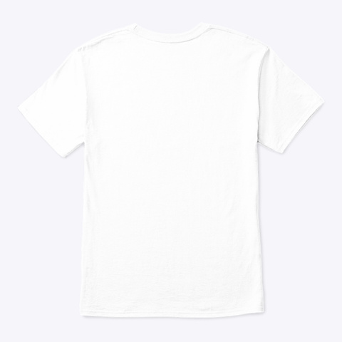 Hipster Orangutan  White T-Shirt Back