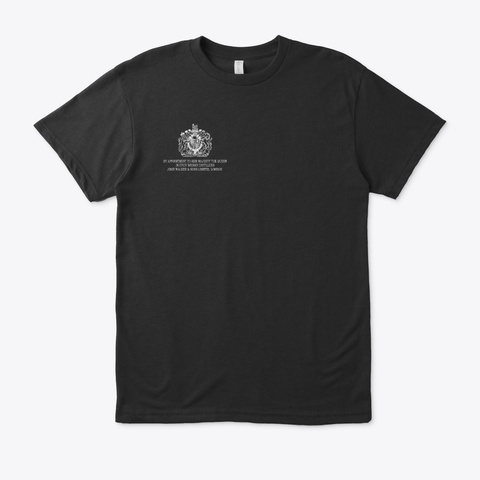 By Appointment To Her Majesty The Queen Black T-Shirt Front