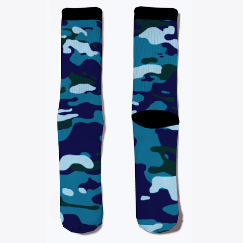 Military Naval Blue Camouflage Standard T-Shirt Front