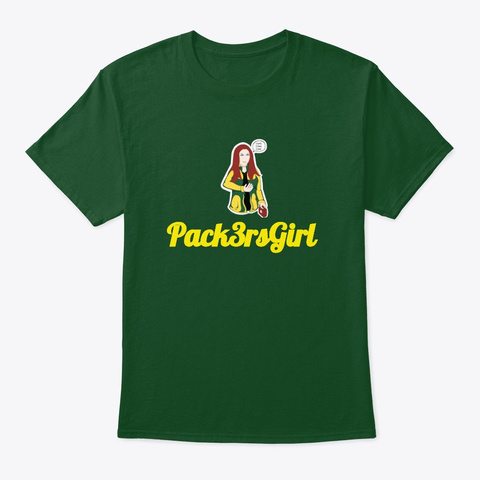 Pack3rs Girl Merch Deep Forest T-Shirt Front