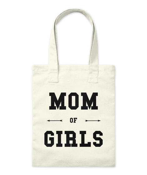 Mom Of Girls Natural Camiseta Front
