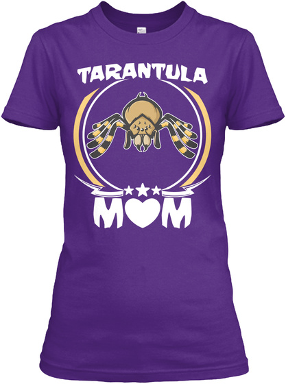 Tarantula Mom Shirt Cute Mother Day Gift Purple T-Shirt Front