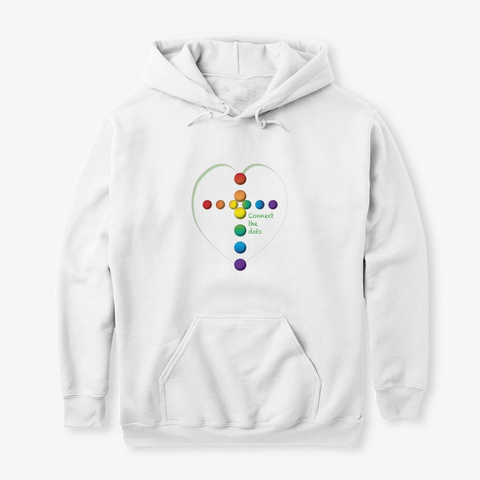 Connect The Dots Hoodie White T-Shirt Front