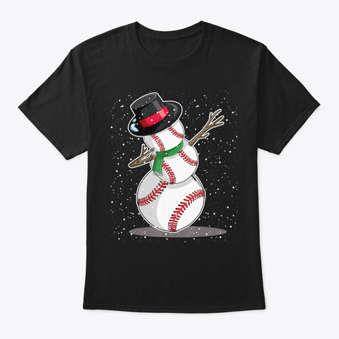 Christmas Baseball T-shirt Baseball Sno