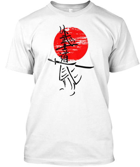 Ended   Japanese Samurai   White White T-Shirt Front